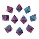 thumbnail image 4 of 10 Piezas De Dados De Poliedro De Múltiples Caras D8 Para Juego De Mesa D&D TRPG Púrpura + Azul, 4 of 5