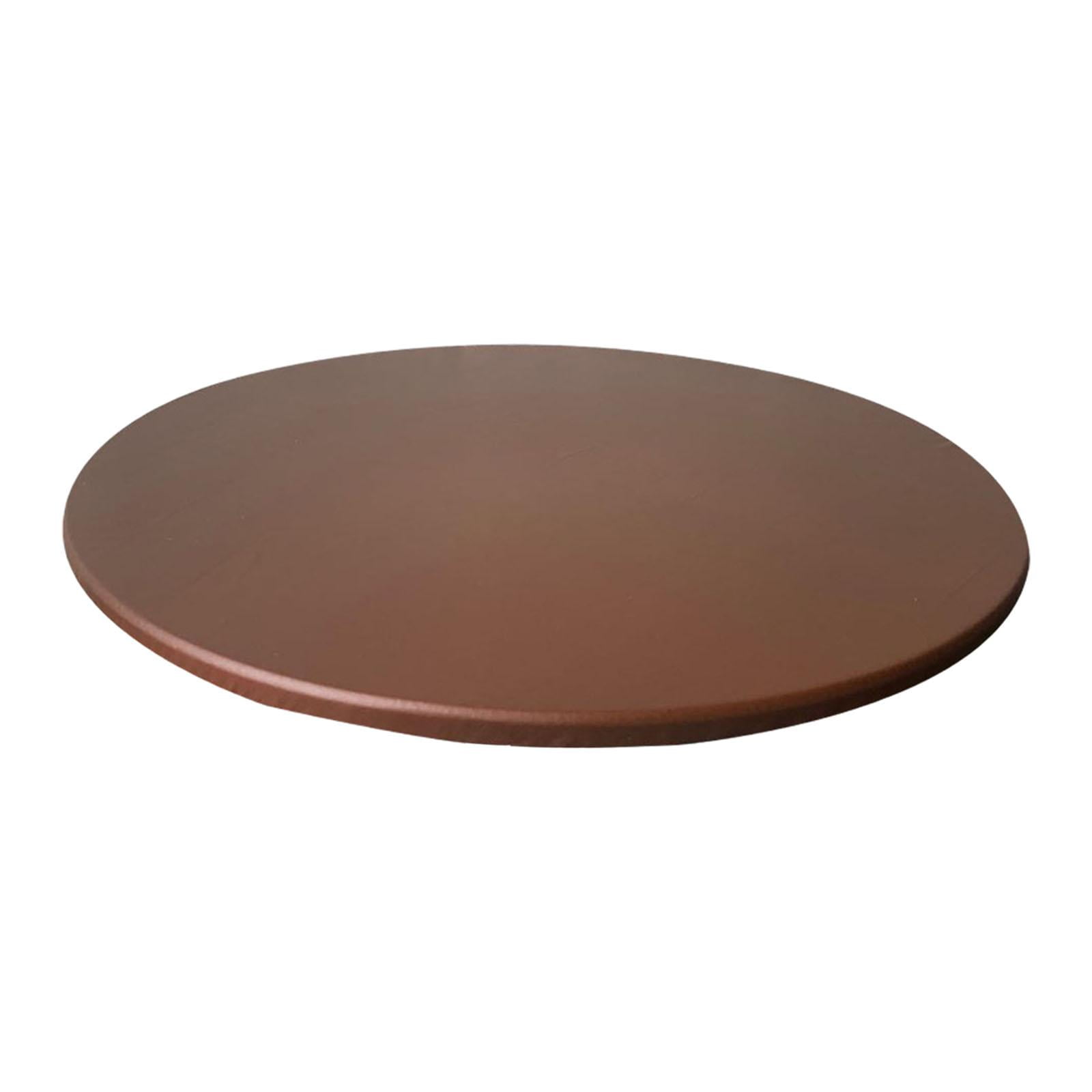 Magideal - Cubierta De Mesa Redonda, Mantel Elástico A Prueba De Aceite, Toallita Limpia, Protector Elástico Limpiable Para El Hogar, Picnic, Cena, Restaurantes Color Café