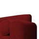 thumbnail image 4 of Sofá Meli 2 Cuerpos Felpa Rojo, 4 of 5