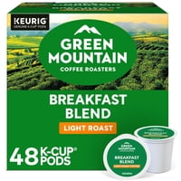 Green Mountain Coffee Roasters - Cápsulas De Café Green Mountain Breakfast Blend Tostado Claro 48 K-Cups