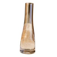 Magideal - Bud Jarrones Botella De Vidrio Florero Moda Maceta Maceta Florero De Vidrio Simple Florero De Vidrio De Boca Estrecha Para Regalo De Cumpleaños Cocina Ámbar