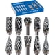 thumbnail image 1 of Set de fresas de carburo Sworker, 10 unidades, vástago de 3 mm, para herramientas Dremel, 1 of 9