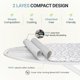 thumbnail image 4 of Funda para tabla de planchar UniSimp 38x137 cm Gris ceniza, 4 of 6