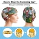 thumbnail image 3 of Es un mundo grande grande Gorro de Natación de Licra, Gorro de Baño de Tela Cómoda, Gorro Elástico Antideslizante para Hombres, Mujeres y Niños, 3 of 6