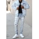 thumbnail image 4 of Chaqueta De Mezclilla Saronite Indigo Claro Hombre, 4 of 5