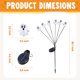 thumbnail image 5 of Luces solares para exteriores con fantasmas de Halloween JOYIN, 66 cm, 12 LED, 2 unidades, 5 of 9