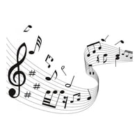 Rienda Libre Graphics - Decomural Music Score Musical Notes Ws-17171
