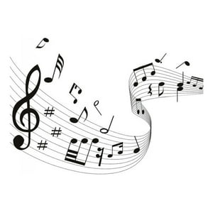 Rienda Libre Graphics - Decomural Music Score Musical Notes Ws-17171