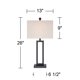 thumbnail image 3 of Set de 2 Lámparas de Mesa Modernas Industriales Aston de 360 Lighting, 3 of 7