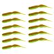 thumbnail image 1 of Siluses De Algodón Regalos Les De Pesca De Olas Para Truchas Mandarina De Agua Salada Verde 12x 63 Mm1.5g, 1 of 5