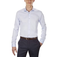 Camisa De Vestir Calvin Klein Con Cuello Personalizado Para Hombre, Azul
