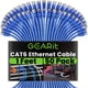thumbnail image 1 of Cable Ethernet Cat 6 De 1 Pie (30 Cm) 10 Gbps 50 Unidades Azul, 1 of 9