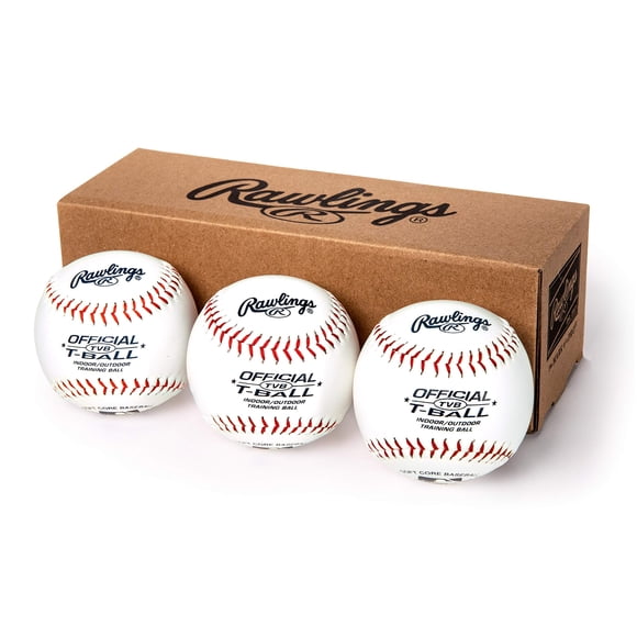 T-Balls Rawlings TVB Official Youth/6U para interiores/exteriores, 3 unidades