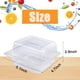 thumbnail image 2 of Recipiente para alimentos Jizvxe, 100 unidades, plástico transparente, 5,1 x 4,7 x 2,8 cm, con tapa, 2 of 7
