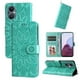 thumbnail image 3 of Funda tipo cartera FOXDOCK para OnePlus Nord N20 5G , diseño girasol en relieve, cuero PU, cierre magnético, soporte y tarjetero, 3 of 5