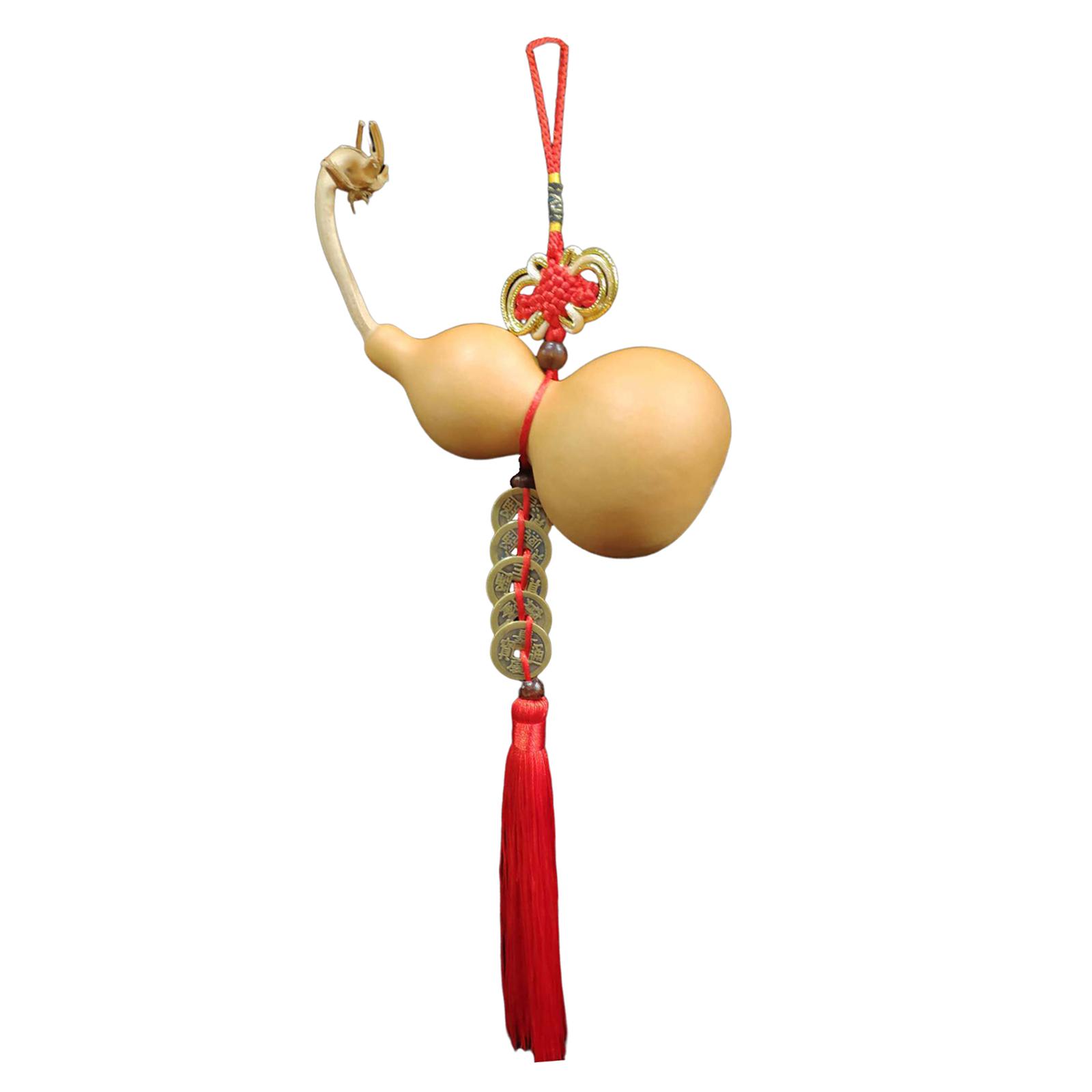 Magideal - Colgante De Calabaza Tradicional, Suministros De Fabricación De Joyas, Artesanías De , Abalorios De Nudo Chino Para La Decoración Del Coche , 8-9Cm Rojo