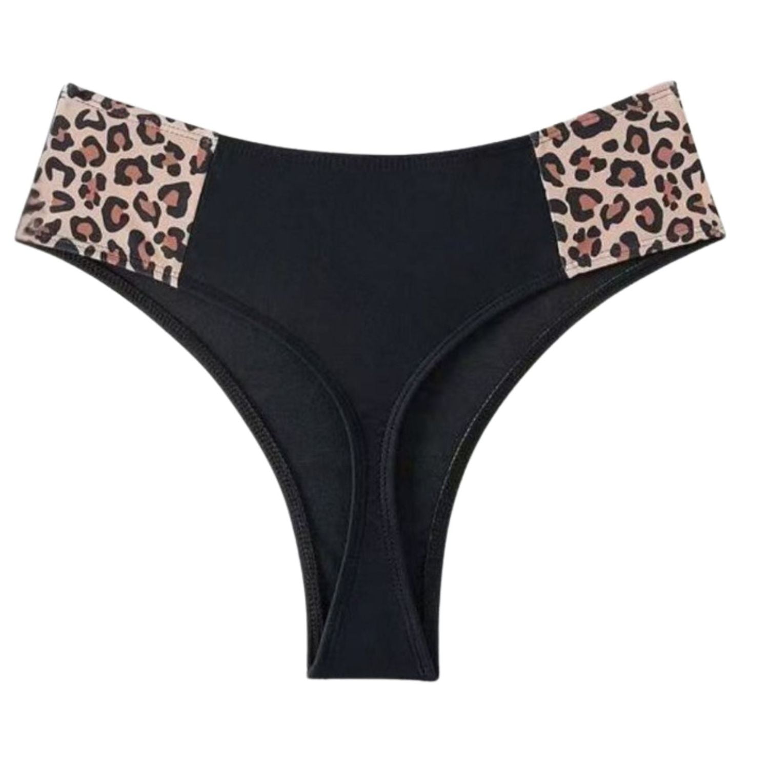 Likeshop - Traje De Baño Mujer Animal Print Bikini Tiro Extra Alto Colaless 8413