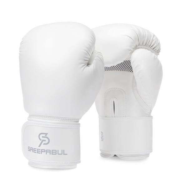 Guantes de Boxeo SAEEPABUL 283 g Blanco 10 oz Principiante