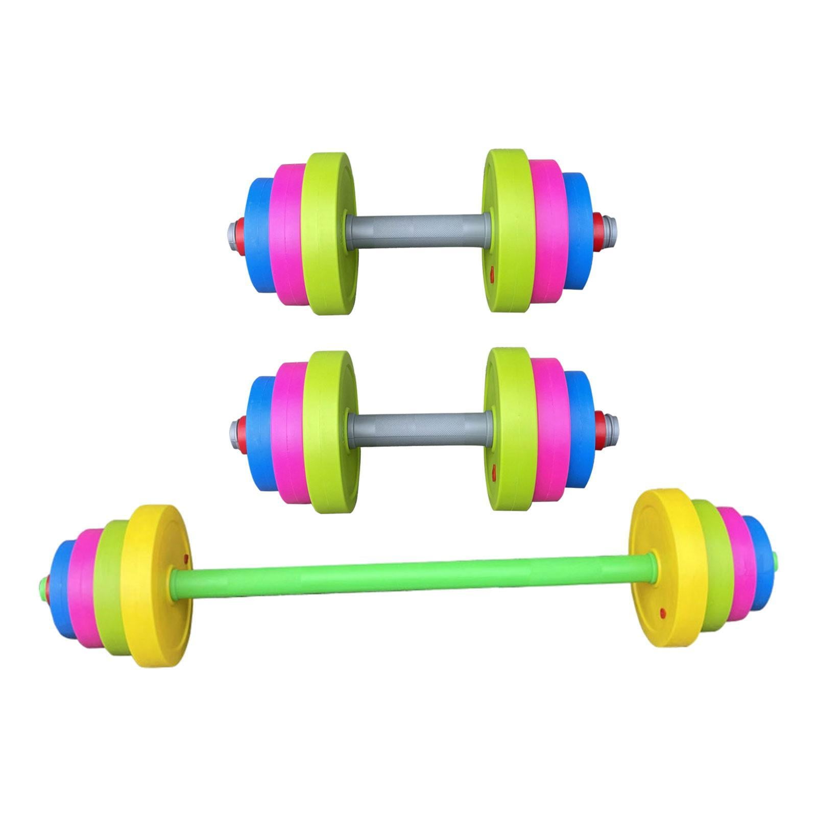 Magideal - 3x Juguetes Para Niños Mancas Funciones Toyes Educativos Para Niños Entrenamiento De Brazos Para Niños Entrenamiento De Elevación De Niños Barbell Gym