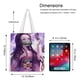 thumbnail image 5 of Demon Slayer: Niña Nezuko Bolso de tela con estampado de lienzo para mujer, bolsa de compras reutilizable y estética, con cremallera interior, regalo para mujer,40*45cm., 5 of 6