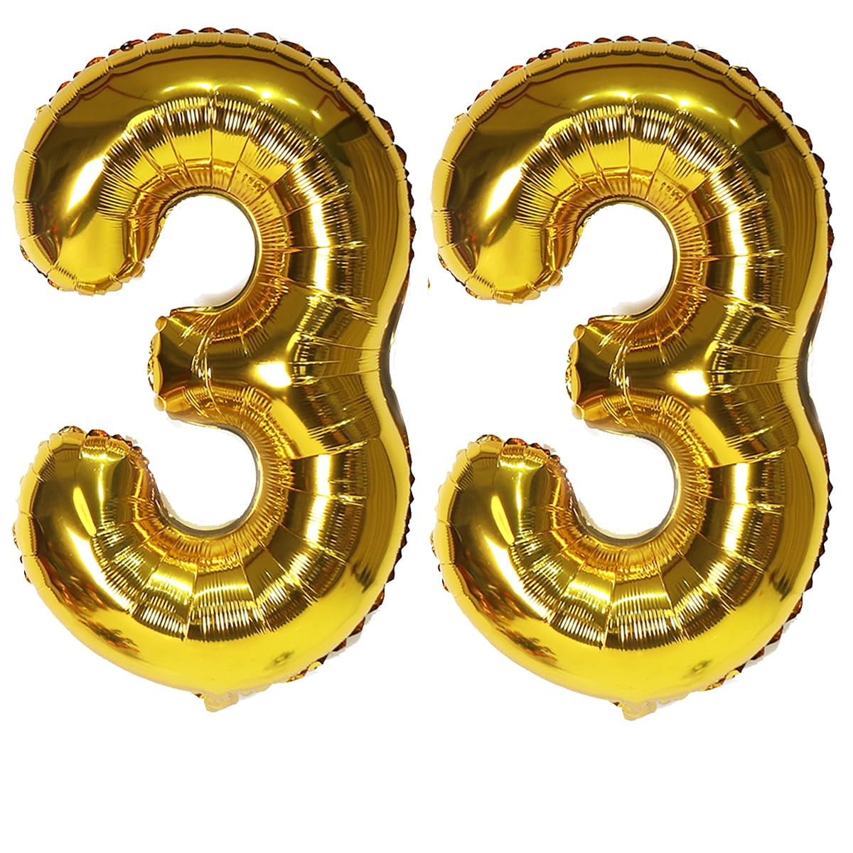 Globo Con Número Ebaijquo 33, Dorado, 40 Pulgadas, Para Decoración De Fiestas