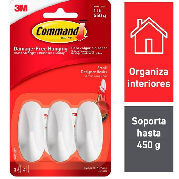 Ganchos Pequeños 3 unidades, 1 Un