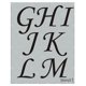 thumbnail image 3 of Plantilla de esténcil Stencil1 con fuente Corsiva, letras de 3" en mylar, 3 of 8