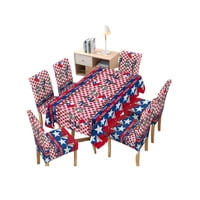 Tengfei - Mantel Fiestas Patrias Con 6 Fundas De Sillas