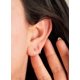 thumbnail image 3 of Argollas Emma 20G 8mm zirconias titanio PVD oro 18k, 3 of 3