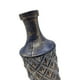 thumbnail image 5 of Jarron Florero Ceramica Diseño Rombos Azul Dorado Alargado, 5 of 7
