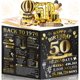 thumbnail image 1 of Tarjeta de cumpleaños 50 años Aiunmiol Pop Up negra, 1 of 7