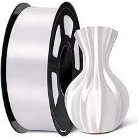 Filamento 3D , Pla+ Seda 1.75Mm/ 1Kg Blanco