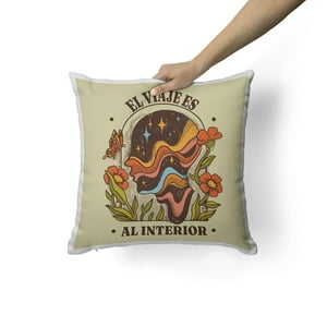 Creango - Cojin Decorativo El Viaje Es Al Interior