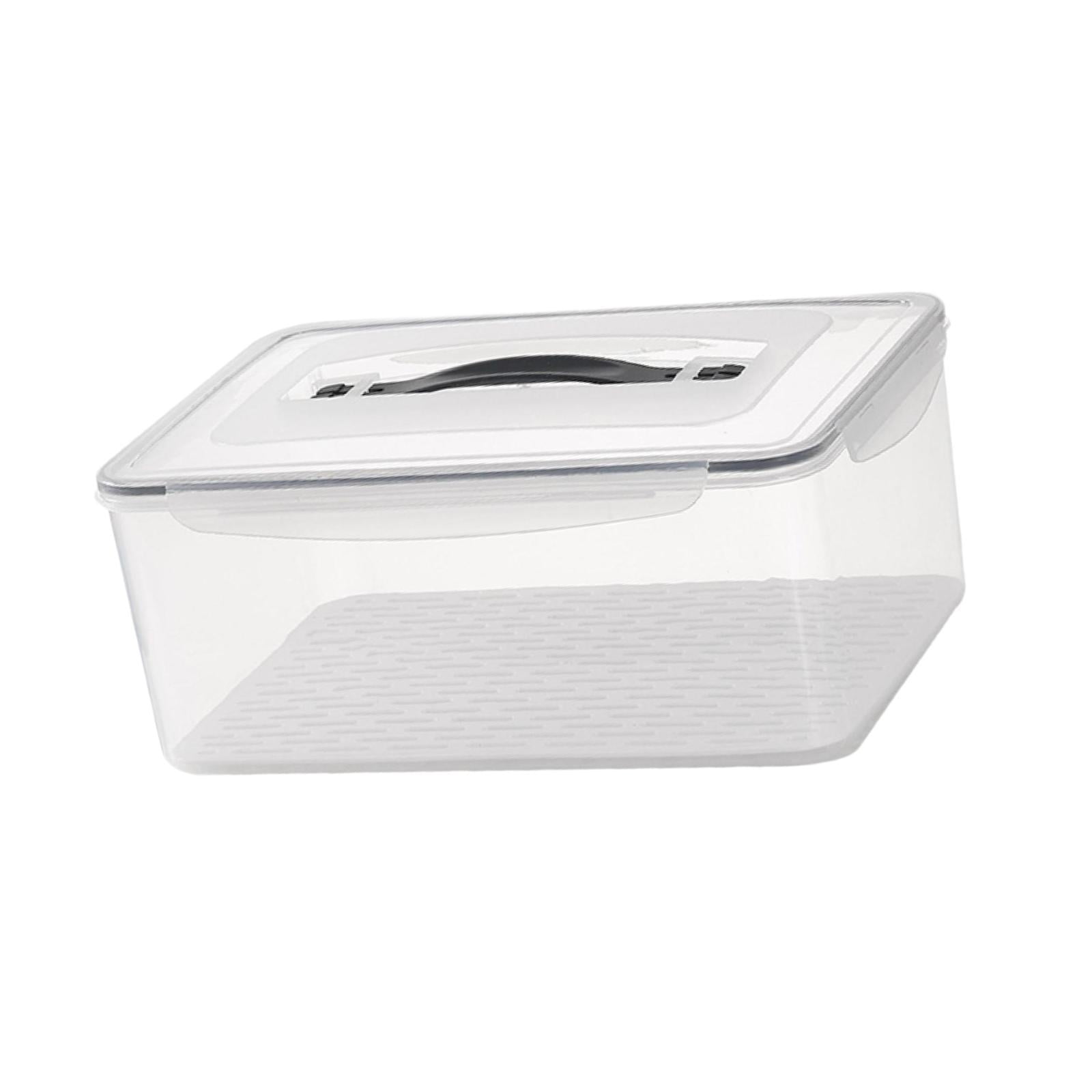 Bothyi - Caja De Almacenamiento De Alimentos Con Escurridor, Portátil, Sellada Para El Hogar, Gabinete Para Pan, 10,5 L
