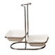 thumbnail image 4 of Soporte De Cerámica Para Reposacucharas De Cocina, Estante De Acero Inoxidable, Cuenco Cuadrado Doble, 4 of 5