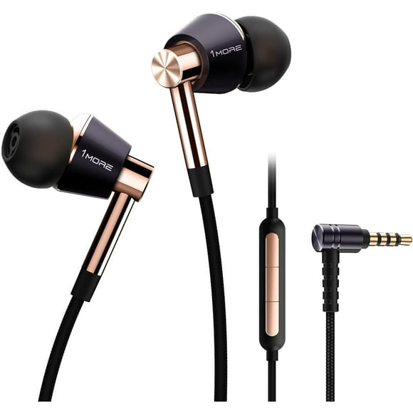 Auriculares intraurales Earphones 1MORE de alta resolución con triple controlador, color dorado