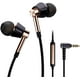 thumbnail image 1 of Auriculares intraurales Earphones 1MORE de alta resolución con triple controlador, color dorado, 1 of 3
