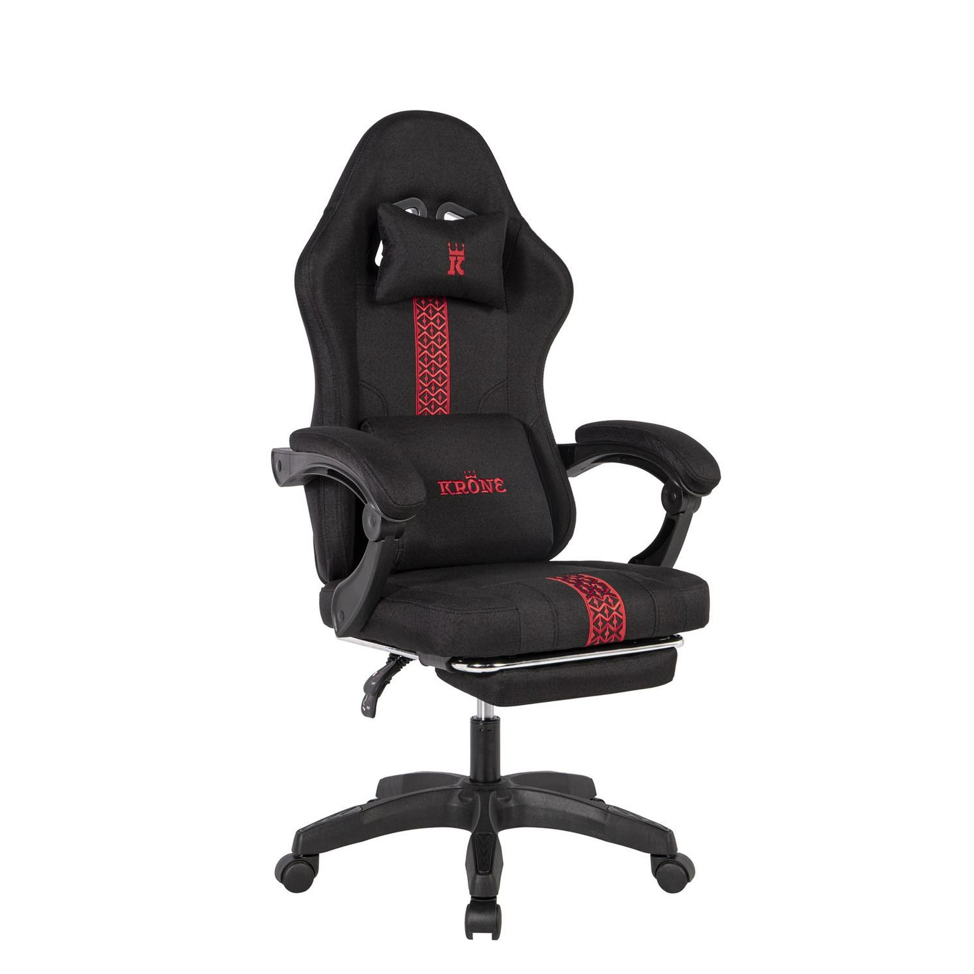 Silla Gamer Oficina Krone Reclinable Fabric Negro