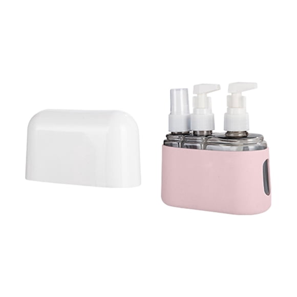 Botellas De Viaje Para Artículos De Tocador Contenedores De Tama?o De Viaje Para Cosméticos De Jabón En Espuma 3 Piezas Rosa