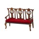 thumbnail image 1 of Silla De Madera Decorativa Para Casa De Muñecas A Escala 1:12 Para Niños Pequeños De 3 Años O Más, Niñas Y Niños, Silla De Tres Plazas., 1 of 5