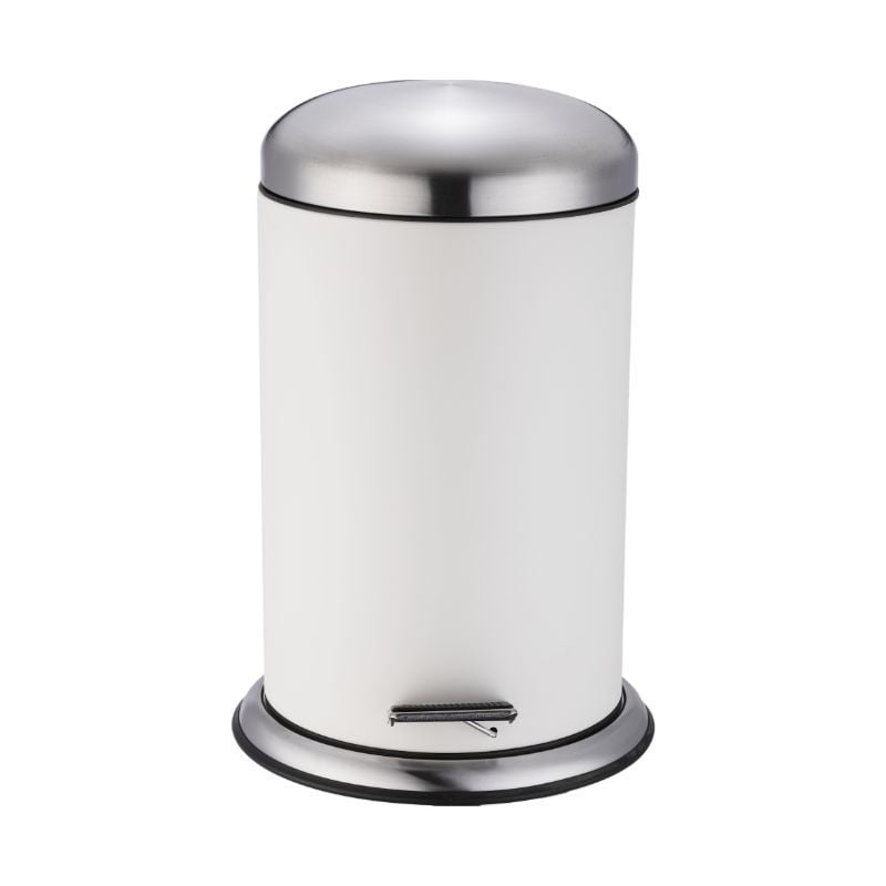 Mainstays - Basurero Retro 12 Litros Blanco.