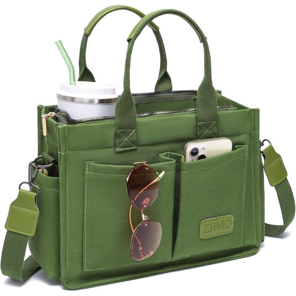 ZHMO Canvas Tote Bag for Women, bolso tote de lona para mujer