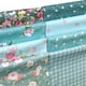 thumbnail image 4 of Tela Mililanyo con estampado floral verde y rosa en cuartos gruesos, 8 unidades, 46 x 56 cm, 4 of 7