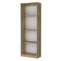 Fmfurniture - Biblioteca Estante 4 Repisas Melamina Fm-017C Cafe Claro