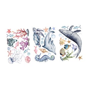 Bothyi - 3X Calcomanías De Pared Luminosas Home Underwater World Que Brillan En La Oscuridad