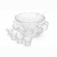 Set Ponchera 27 Piezas Coctelera De Vidrio Allegra