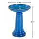 thumbnail image 3 of Bebedero para aves de cerámica para exterior Smart Solar Aviatra con base, azul, 3 of 4