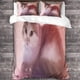 thumbnail image 3 of Juego de funda nórdica con estampado de gato de dibujos animados para niños, adolescentes y adultos. Juego de ropa de cama de 3 piezas. Funda nórdica de microfibra ultrasuave con cremallera., 3 of 3
