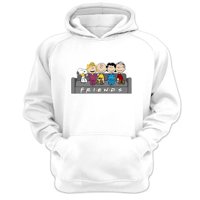Genérico - Polerón Canguro Friends Blanco Talla S Unisex
