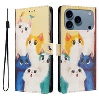 Foxdock Funda Tipo Cartera Para Iphone 17 Pro Con Soporte Y Correa – Diseño De Patrones Lindos